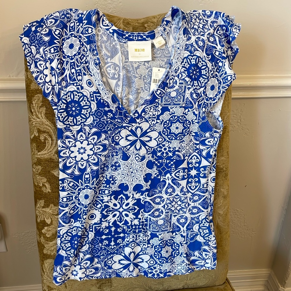 Maeve by Anthropologie Catie T-shirt - XS NWT